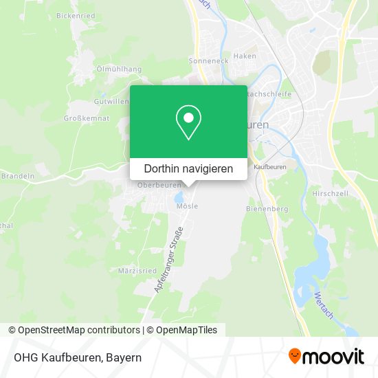 OHG Kaufbeuren Karte