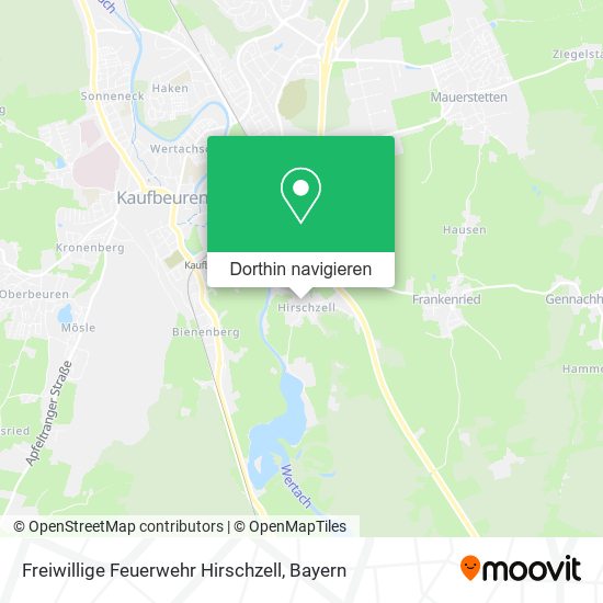 Freiwillige Feuerwehr Hirschzell Karte