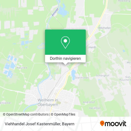 Viehhandel Josef Kastenmüller Karte