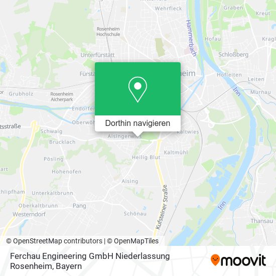 Ferchau Engineering GmbH Niederlassung Rosenheim Karte