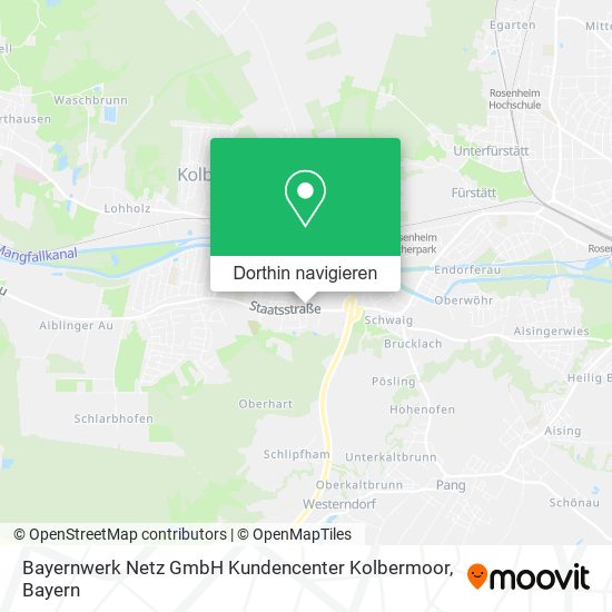 Bayernwerk Netz GmbH Kundencenter Kolbermoor Karte