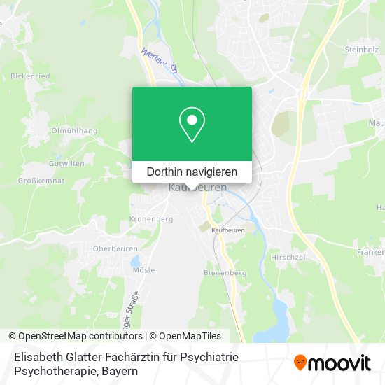 Elisabeth Glatter Fachärztin für Psychiatrie Psychotherapie Karte