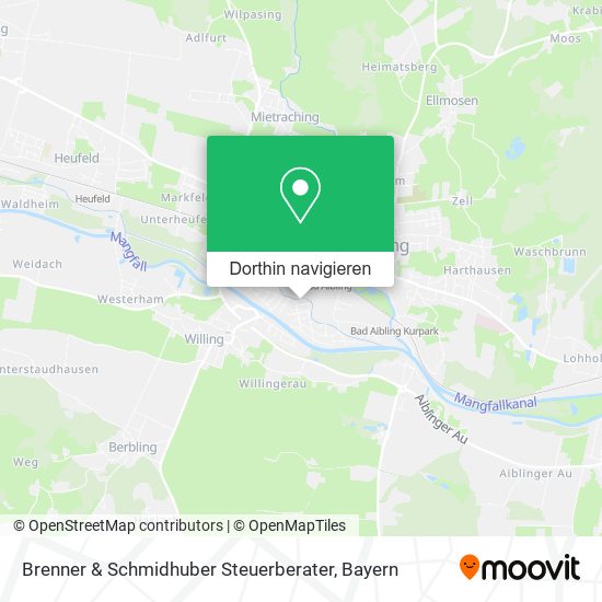Brenner & Schmidhuber Steuerberater Karte