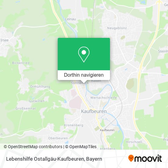 Lebenshilfe Ostallgäu-Kaufbeuren Karte