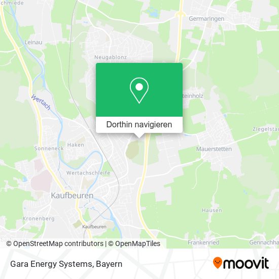 Gara Energy Systems Karte