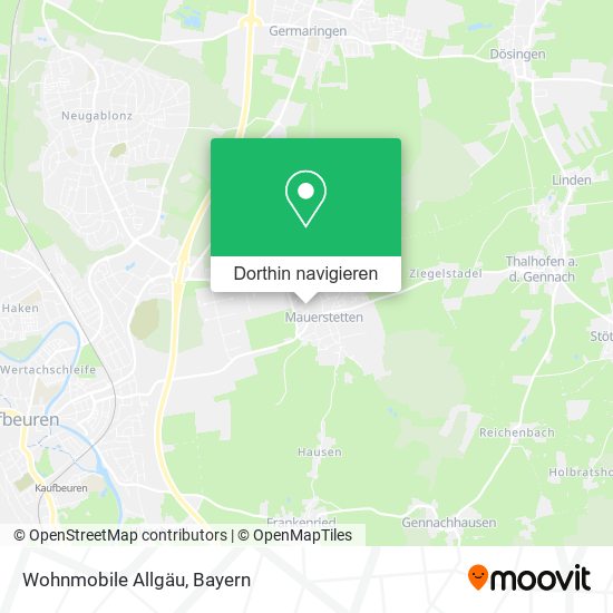 Wohnmobile Allgäu Karte