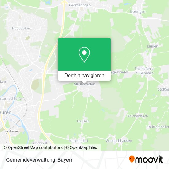 Gemeindeverwaltung Karte