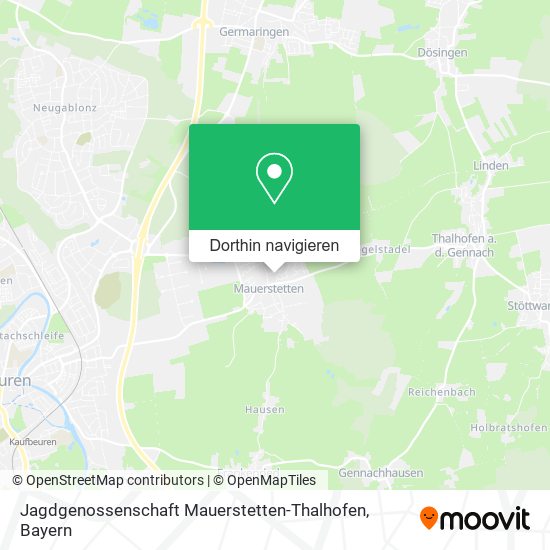 Jagdgenossenschaft Mauerstetten-Thalhofen Karte