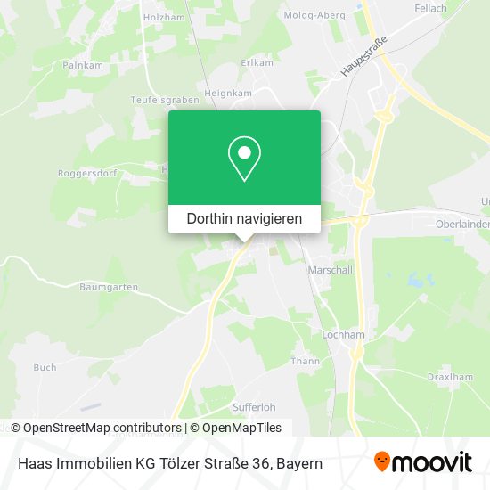 Haas Immobilien KG Tölzer Straße 36 Karte