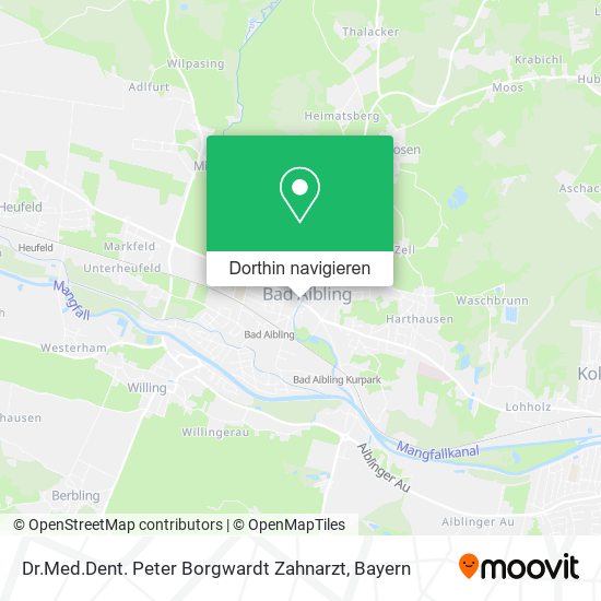 Dr.Med.Dent. Peter Borgwardt Zahnarzt Karte