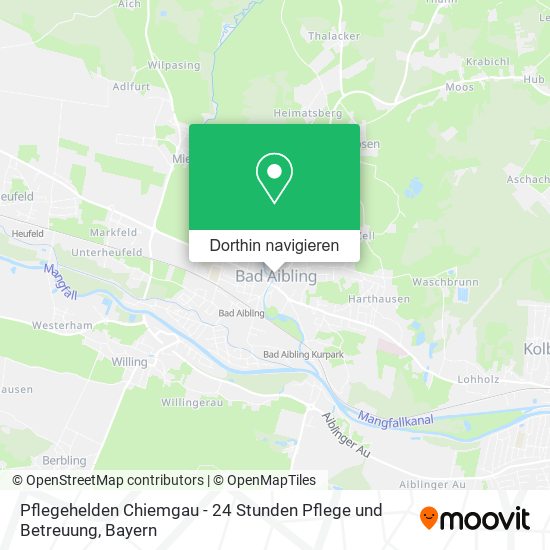Pflegehelden Chiemgau - 24 Stunden Pflege und Betreuung Karte