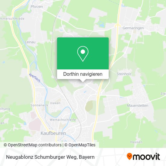 Neugablonz Schumburger Weg Karte