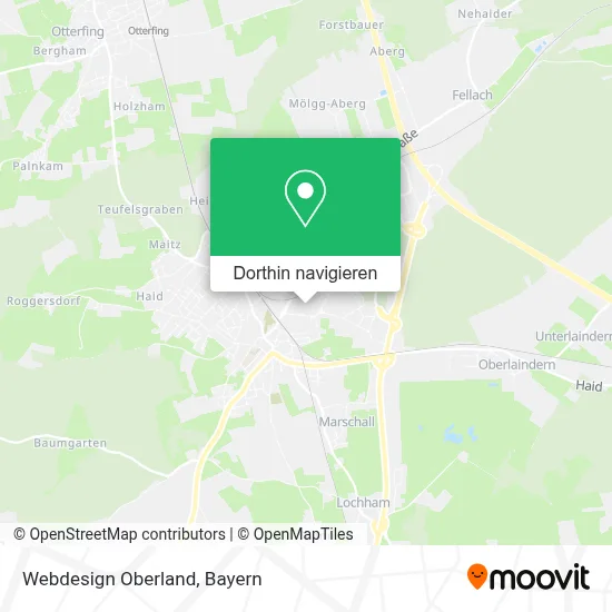 Webdesign Oberland Karte