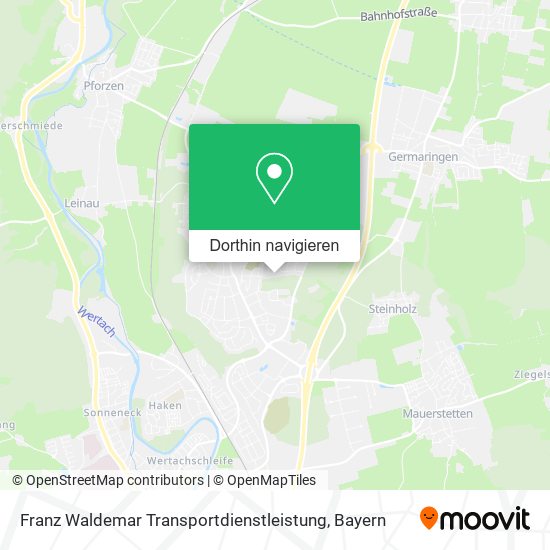 Franz Waldemar Transportdienstleistung Karte
