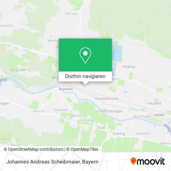 Johannes Andreas Scheibmaier Karte
