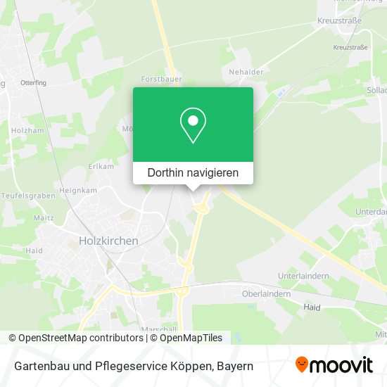 Gartenbau und Pflegeservice Köppen Karte