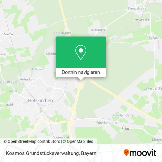 Kosmos Grundstücksverwaltung Karte