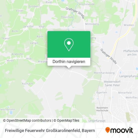 Freiwillige Feuerwehr Großkarolinenfeld Karte