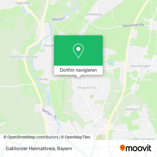 Gablonzer Heimatkreis Karte