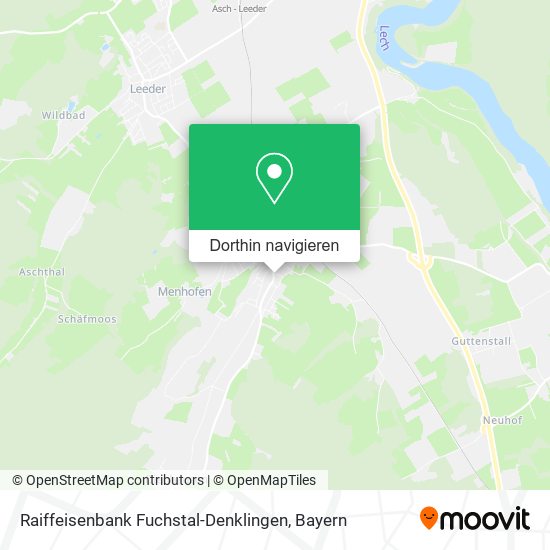 Raiffeisenbank Fuchstal-Denklingen Karte