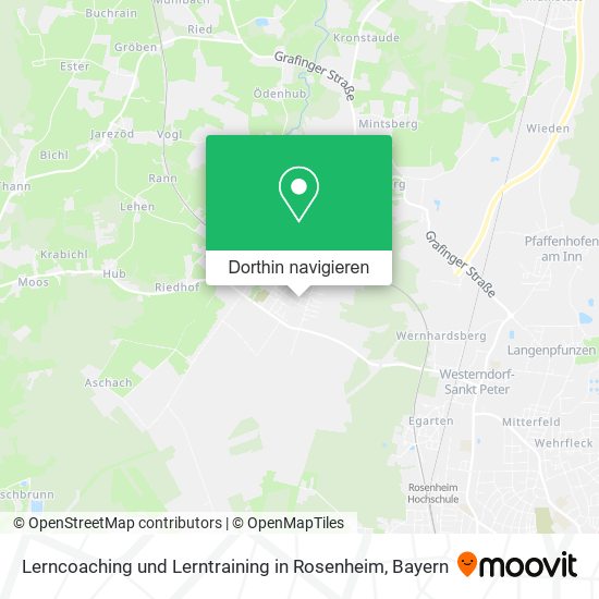 Lerncoaching und Lerntraining in Rosenheim Karte