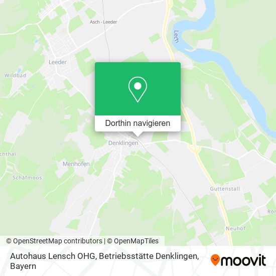 Autohaus Lensch OHG, Betriebsstätte Denklingen Karte