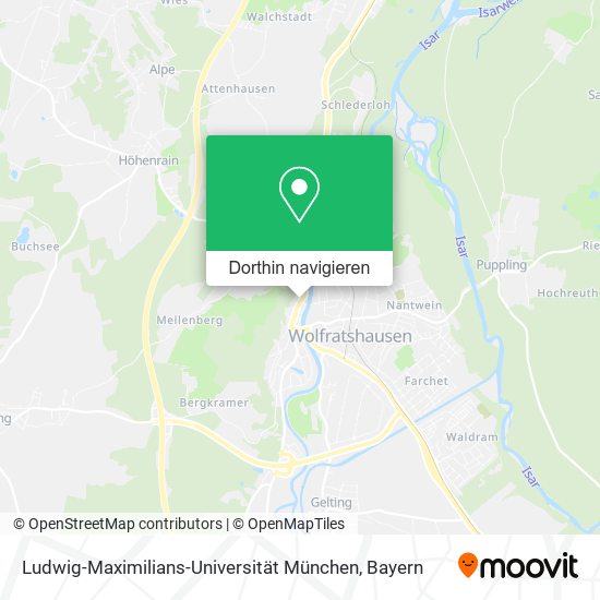 Ludwig-Maximilians-Universität München Karte