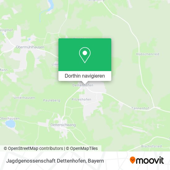 Jagdgenossenschaft Dettenhofen Karte