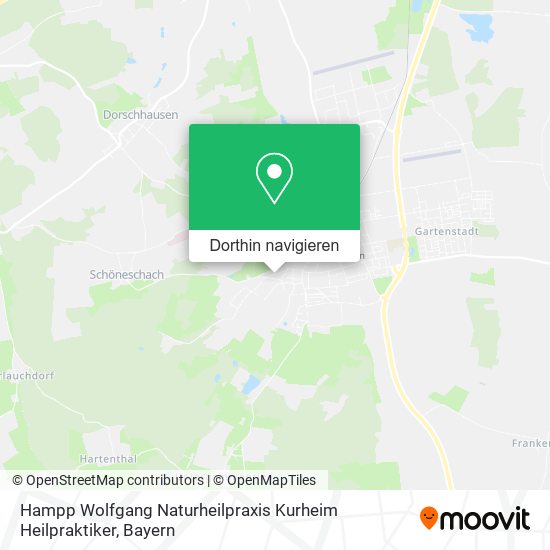 Hampp Wolfgang Naturheilpraxis Kurheim Heilpraktiker Karte