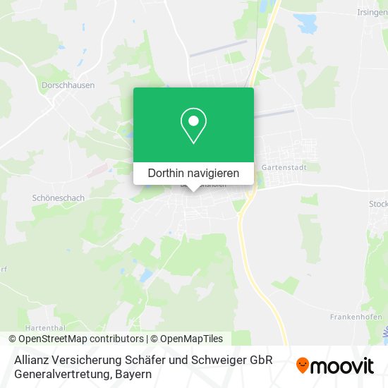 Allianz Versicherung Schäfer und Schweiger GbR Generalvertretung Karte