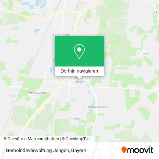 Gemeindeverwaltung Jengen Karte
