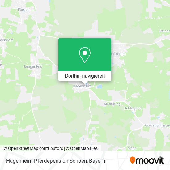 Hagenheim Pferdepension Schoen Karte