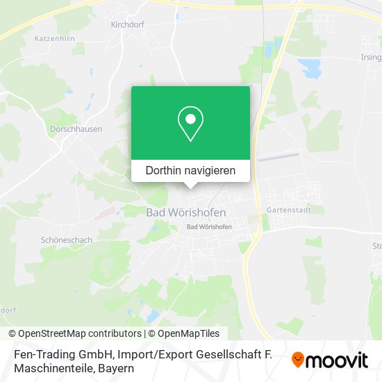 Fen-Trading GmbH, Import / Export Gesellschaft F. Maschinenteile Karte
