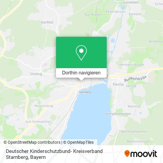 Deutscher Kinderschutzbund- Kreisverband Starnberg Karte