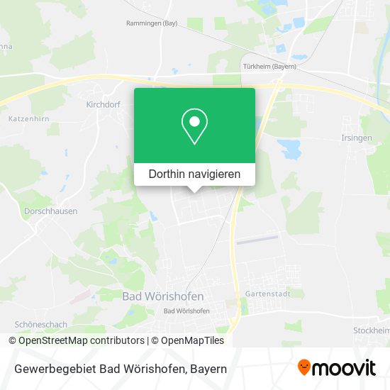 Gewerbegebiet Bad Wörishofen Karte