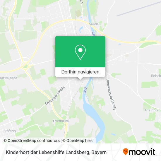 Kinderhort der Lebenshilfe Landsberg Karte