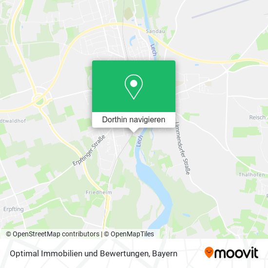 Optimal Immobilien und Bewertungen Karte