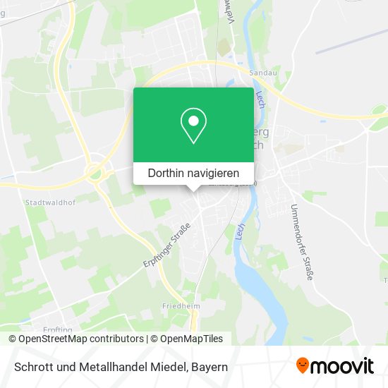 Schrott und Metallhandel Miedel Karte