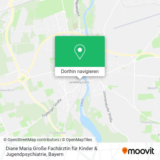 Diane Maria Große Fachärztin für Kinder & Jugendpsychiatrie Karte