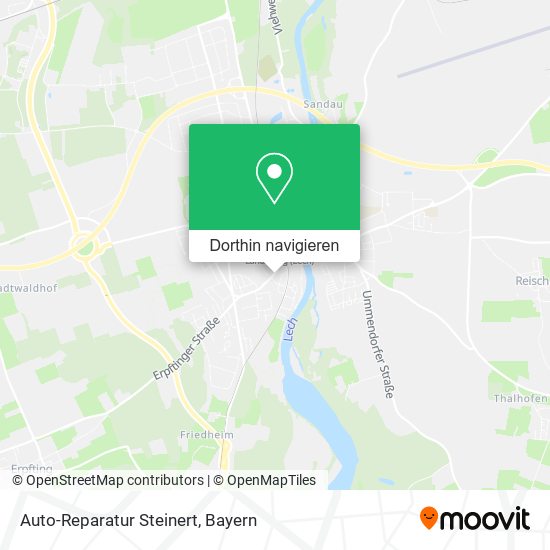 Auto-Reparatur Steinert Karte