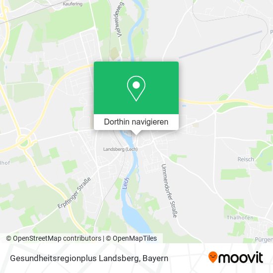 Gesundheitsregionplus Landsberg Karte