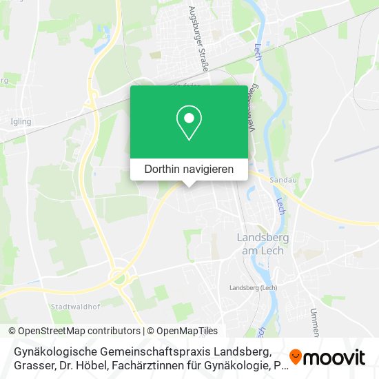 Gynäkologische Gemeinschaftspraxis Landsberg, Grasser, Dr. Höbel, Fachärztinnen für Gynäkologie, Pa Karte