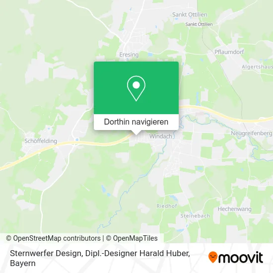 Sternwerfer Design, Dipl.-Designer Harald Huber Karte