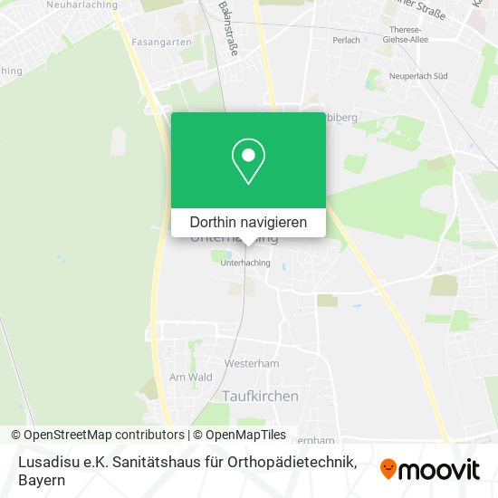 Lusadisu e.K. Sanitätshaus für Orthopädietechnik Karte