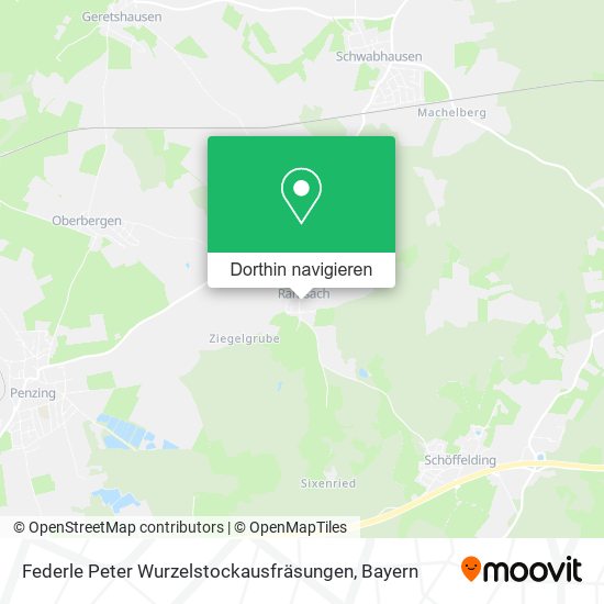 Federle Peter Wurzelstockausfräsungen Karte