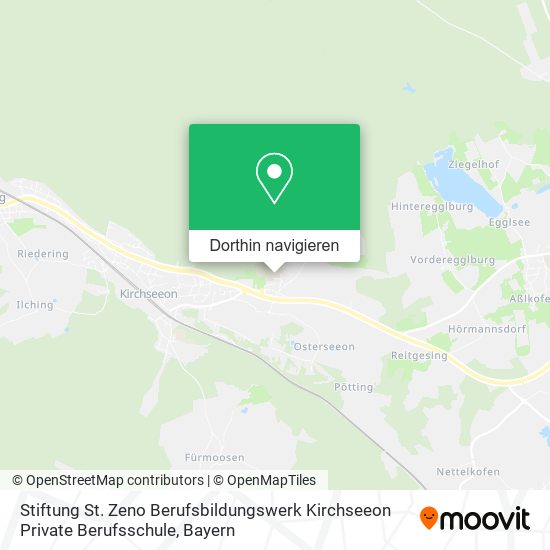 Stiftung St. Zeno Berufsbildungswerk Kirchseeon Private Berufsschule Karte