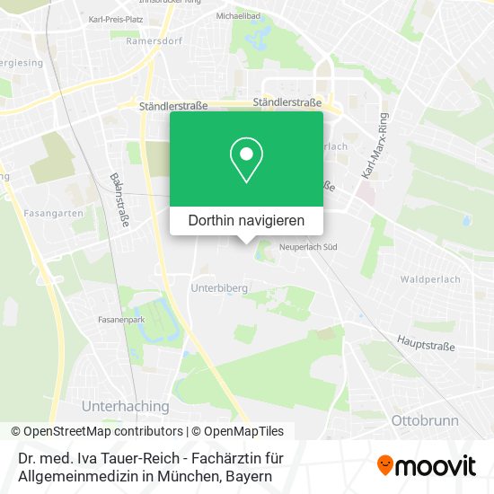 Dr. med. Iva Tauer-Reich - Fachärztin für Allgemeinmedizin in München Karte