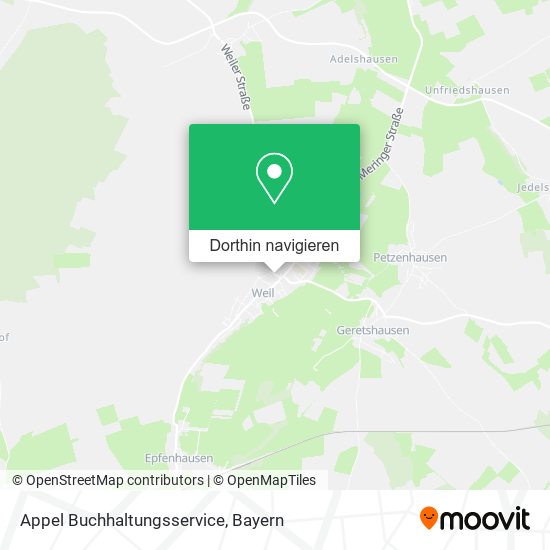 Appel Buchhaltungsservice Karte