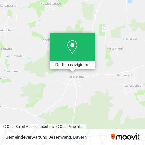 Gemeindeverwaltung Jesenwang Karte