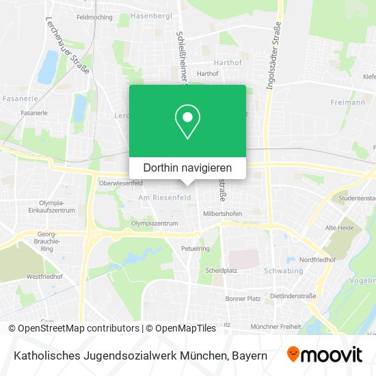 Katholisches Jugendsozialwerk München Karte